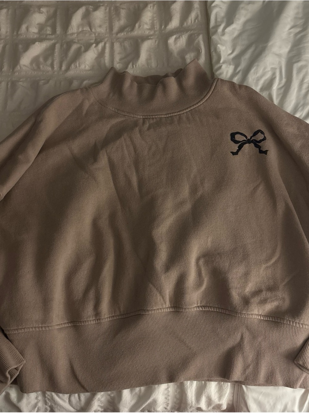 wild fable Beige Mock Neck Sweater